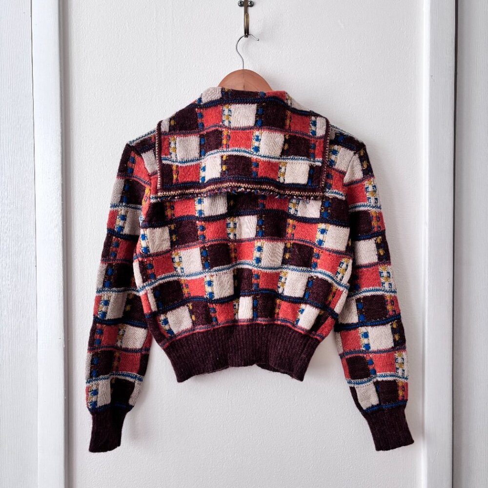 CHANEL Brown Multi Check Cashmere Blend Cardigan - Picture 5 of 9